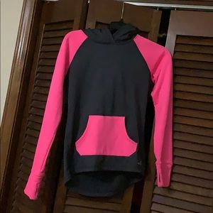 Gray and pink hoodie